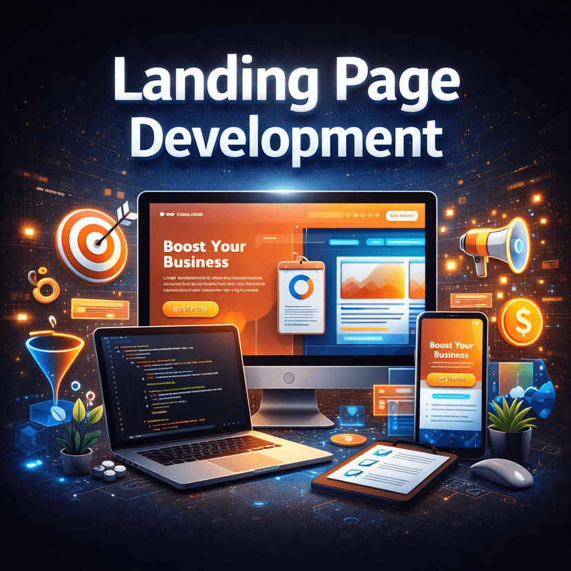 High-Converting Landing Page Development